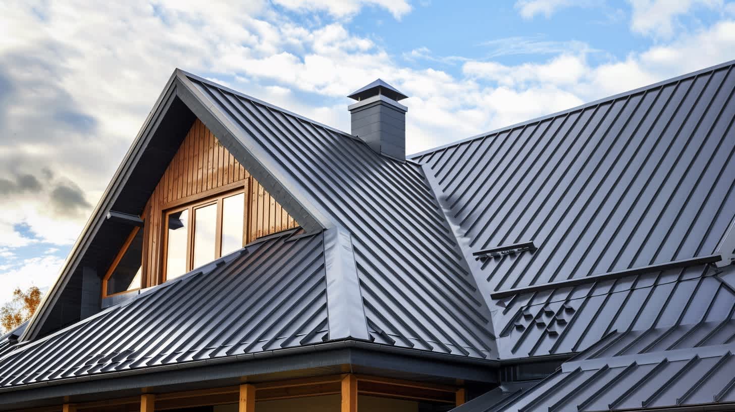 Standing seam metal roof installed by Wind Proof Roofing